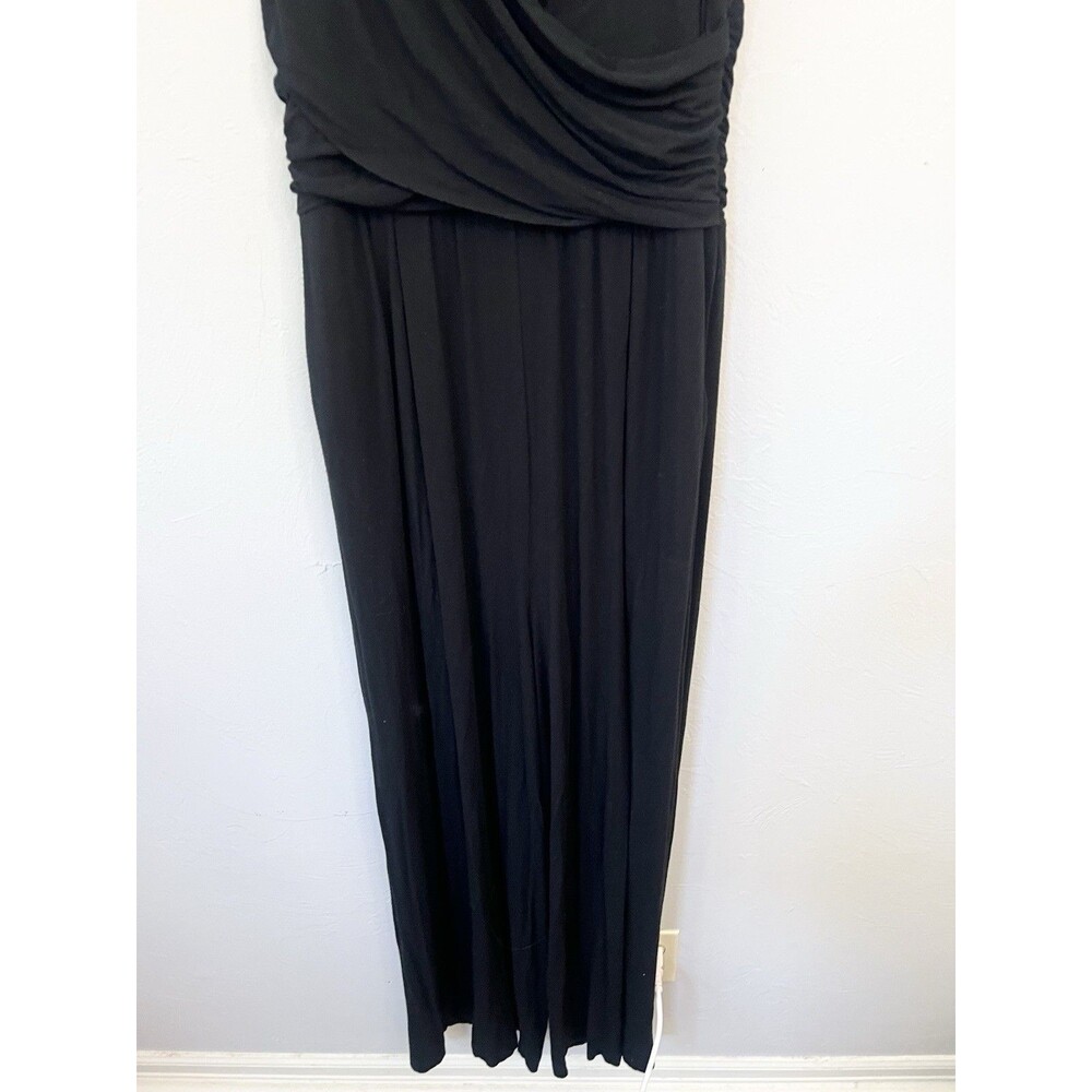 Moulinette Soeurs Anthropologie Molly Black Wide Leg Jersey Jumpsuit size M - Picture 5 of 13